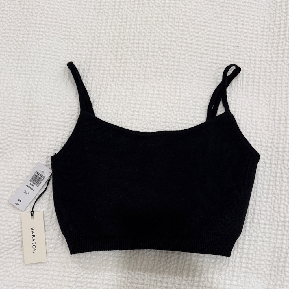 Babaton Black Crop Top